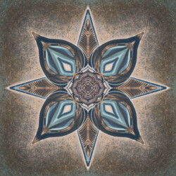 A petaled compass pointing toward sacred integration, where East meets Southwest and the soul finds true north.