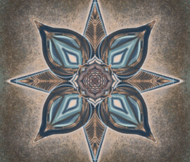A petaled compass pointing toward sacred integration, where East meets Southwest and the soul finds true north.