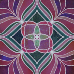 A sacred circle of sisterhood woven in deep red and plum—where stories are shared, hearts are renewed, and divinity remembered.