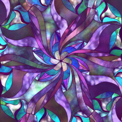 A blossom of light, blooming with color above the waves—soft, sacred, and full of life.